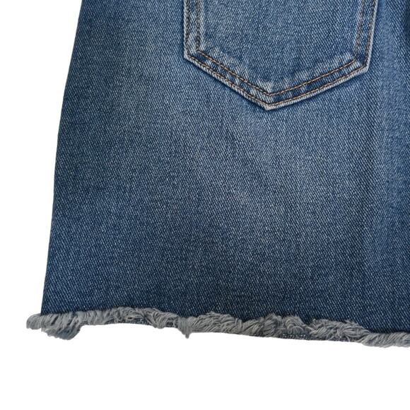 PacSun Womens 24 Denim Exposed Zipper Jean Denim Mini Skirt - Picture 6 of 9